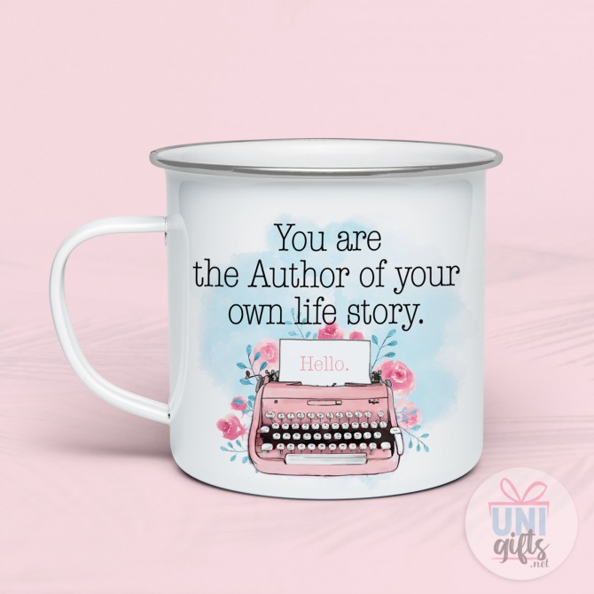 Метално канче "You are the Author..."  - 2