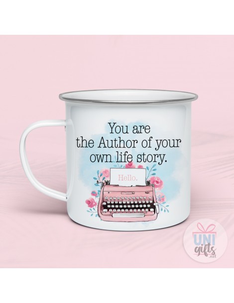 Метално канче "You are the Author..."  - 2